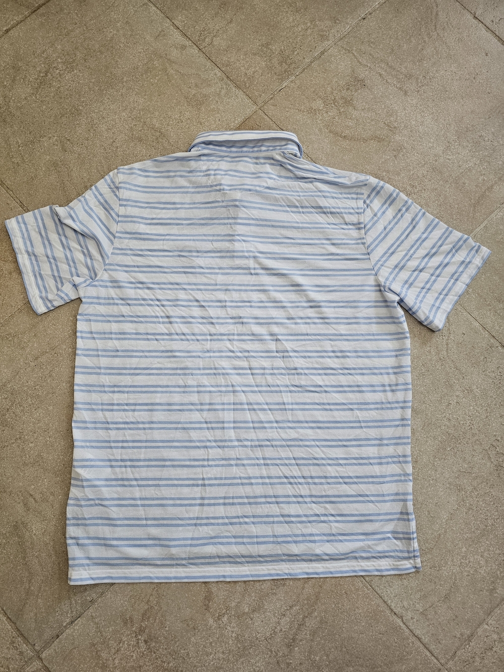 Men's Large RLX Ralph Lauren Performance Striped Golf Polo Shirt - Picture 2 of 6